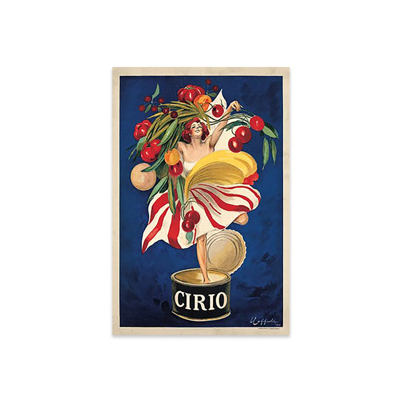 Cirio par Leonetto Cappiello - impression sans cadre, H 16 po x l 24 po x P 0,25 po