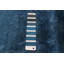 Tapis bleu foncé en laine noué à la main de conception unique 9 pi 1 po x 11 pi 10 po