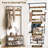 Hall Tree, Coat Rack With Shoe Bench, 4-In-1 Entryway Bench With Storage Shelves, Hanging Rod And 8 Movable Hooks, Hall Tree With Storage Bench For Hallway