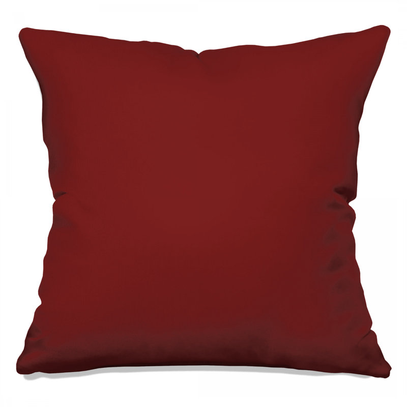 Solid Maroon Background Double Sided Throw Pillows, 18 x 18 inches