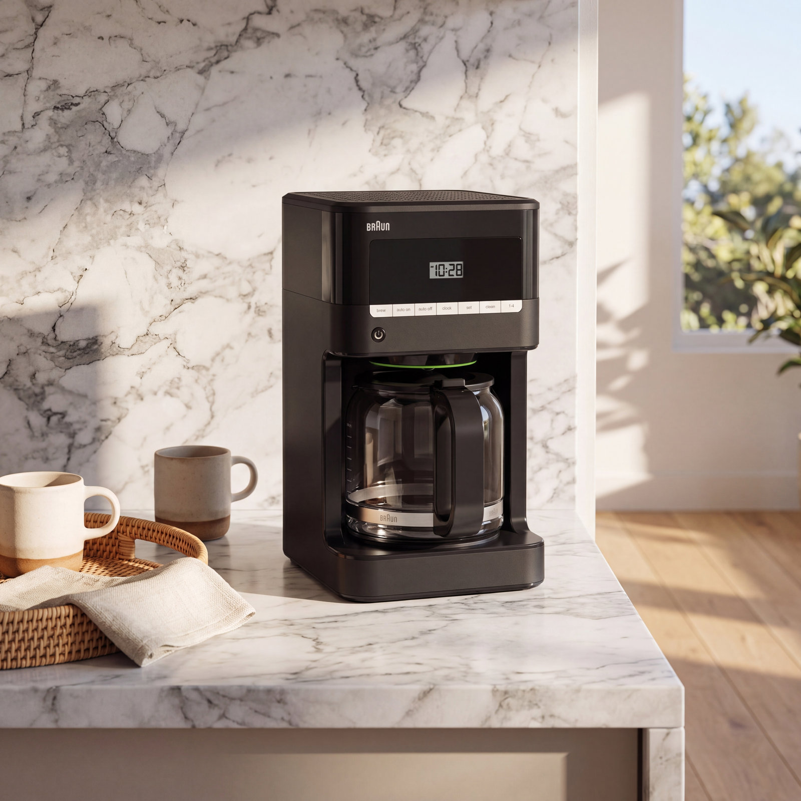 Braun BrewSense 12-Cup Drip Coffee Maker, Black