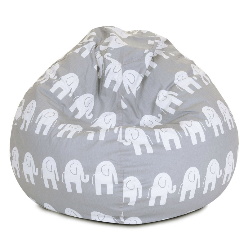 Fauteuil à billes et méridienne Shakira, Gris, H 23 po x l 35 po x p 35 po
