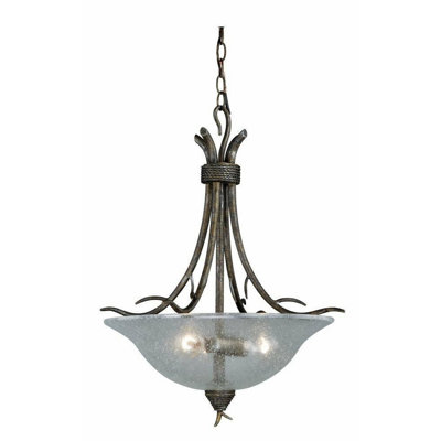 Luminaire suspendu bol 3 lumières unique Polzin
