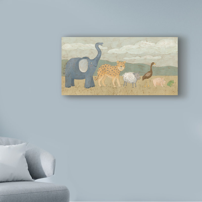 Animals Canvas Art, 10" H x 19" W x 2" D