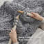 Jeté épais 100% chenille tricoté à la main pour canapé Essential Bedure-105670877