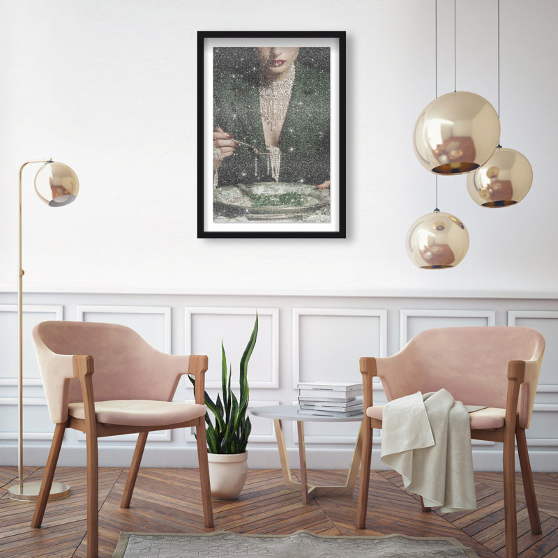 Forest Feast Print by Oliver Gal, 55.5"H x 37.5"W, Black Shadowbox