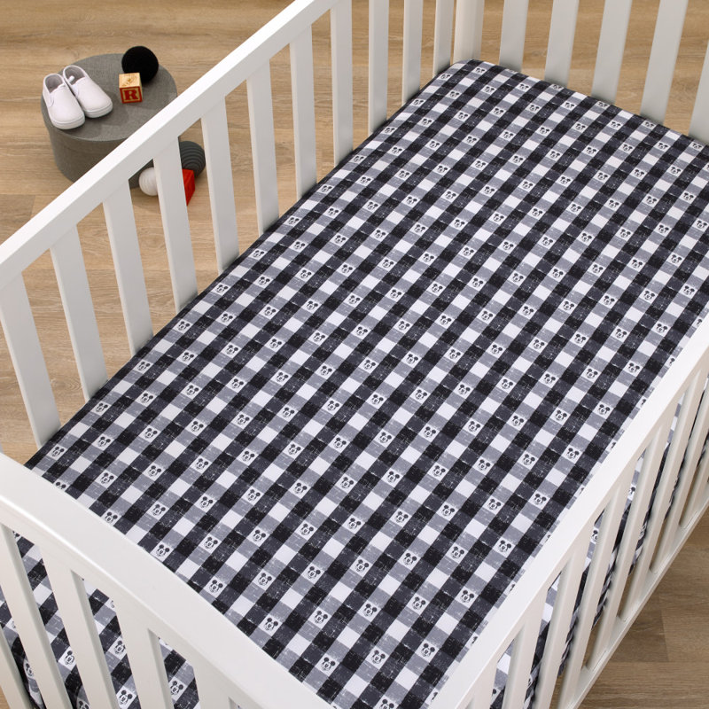 Drap-housse pour lit de bébé Disney Mickey Mouse