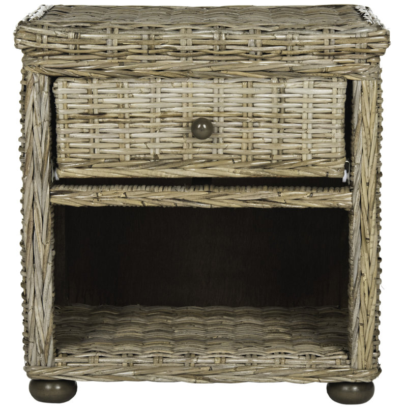 Willow 22.1'' W Rattan Kubu Nightstand