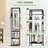 Freestanding 12-hook Coat Rack With Shoes Shelves-410131752