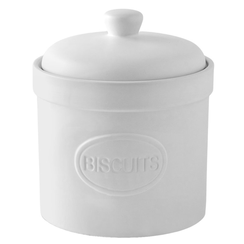 Biscuit Barrel, White