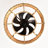 19.1" Farmhouse Remote Control Reversible Black Rattan Caged Downrod Mount Flush Mount Ceiling Fan With Lighting Kits For Living Room/Bedroom