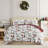 Southshore Fine Linens White Christmas Reversible Comforter Set, 100 GSM Double-Brushed Microfiber Holiday Bedding, 1 Comforter and 2 Pillow Shams, Full / Queen-102534047