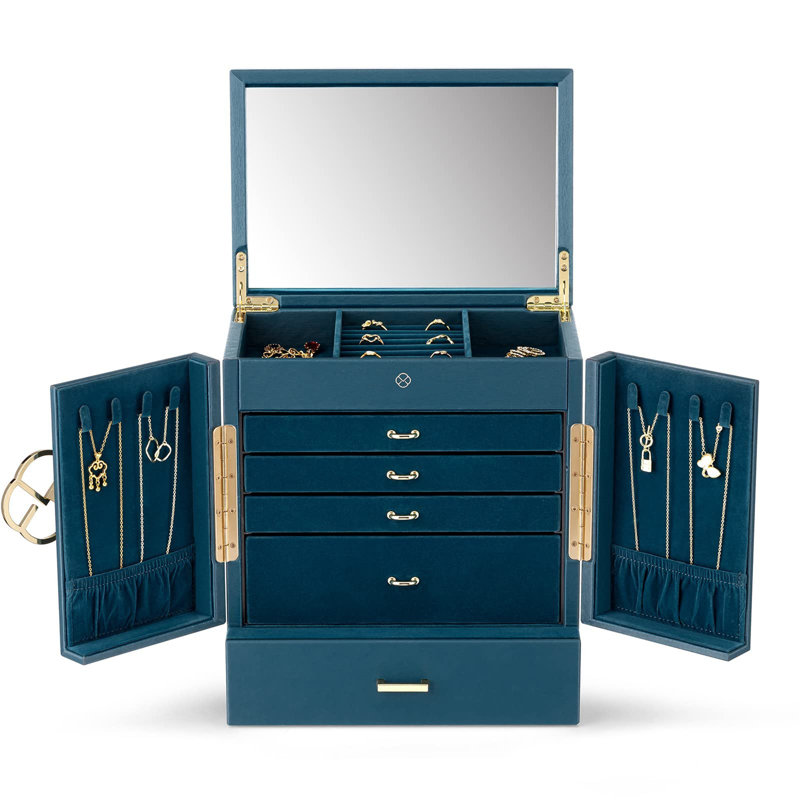 Hawkinson Jewellery Box +, Blue / White / Grey