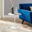 Table d'appoint ronde en marbre artificiel 20 po Lippa-153070345-149729020