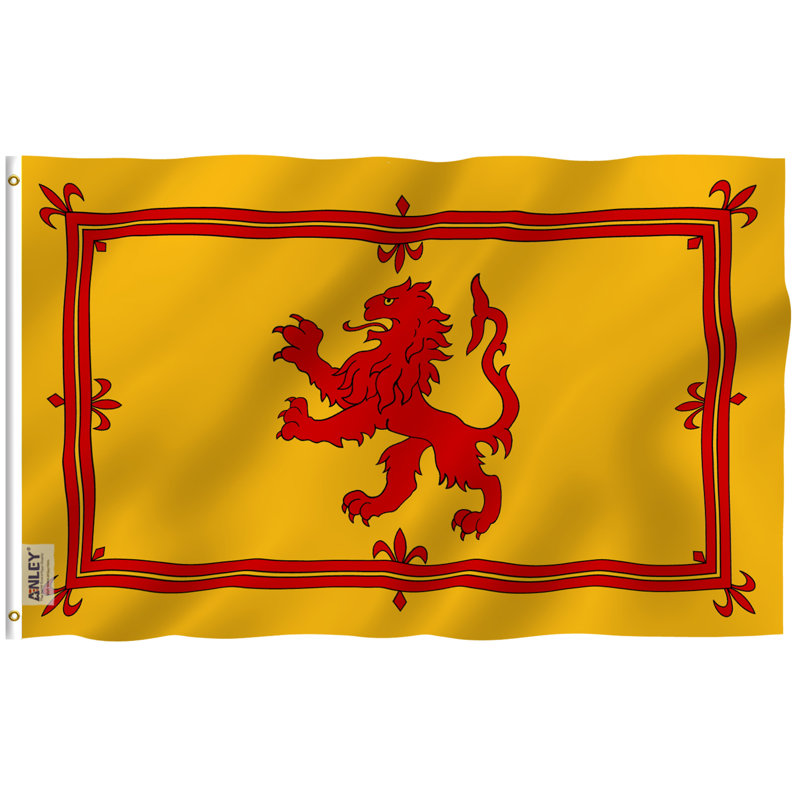 Drapeau de maison de lion en polyester 36 po x 60 po Écosse