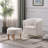 Sharolynn Upholstered Linen 26.4" Wide Swivel Barrel Chair with Ottoman-1263718258
