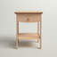 Table de chevet 1 tiroir avec finition naturelle H 21,6 po x l 17,7 po x P 17,7 po Yvette-808905948