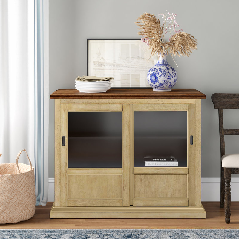 Courtdale 45'' Sideboard, Almond/Wheat
