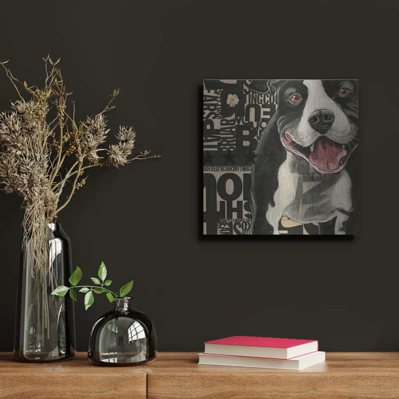 Art mural luxueux «Pit Pat» par Judy Verhoeven, art mural en métal, H 12 po x l 12 po