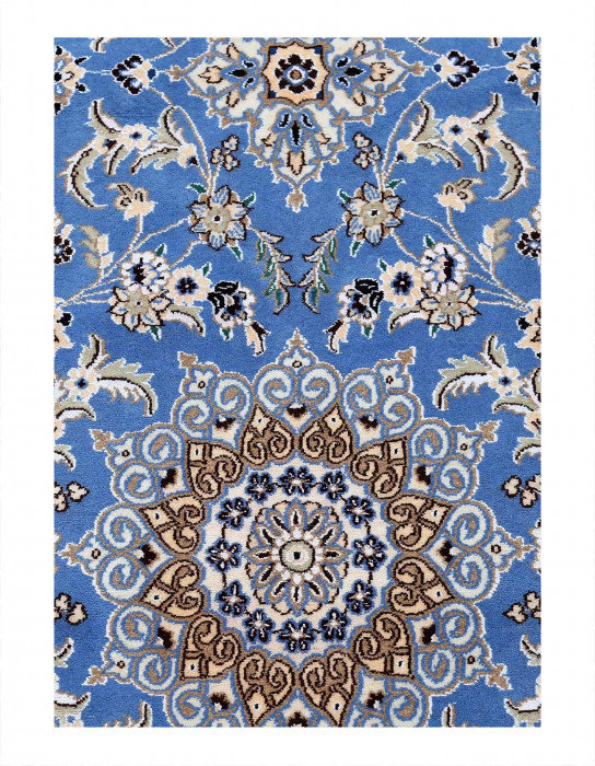 Tapis de couloir en laine d'agneau unique 2 pi 7 po x 6 pi 8 po Nataka Malibu