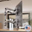 Mount-It! Full Motion Quad Monitor Desk Mount with Gas Spring Arms for monitors up to 32", Silver