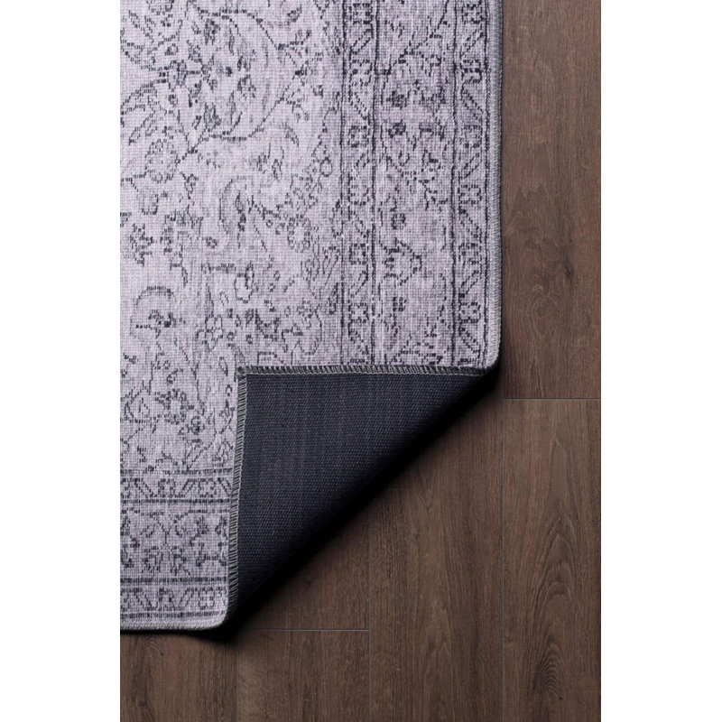 Tapis gris à motif tissé rétro, Rectangle 9 pi 11 po x 13 pi 2 po