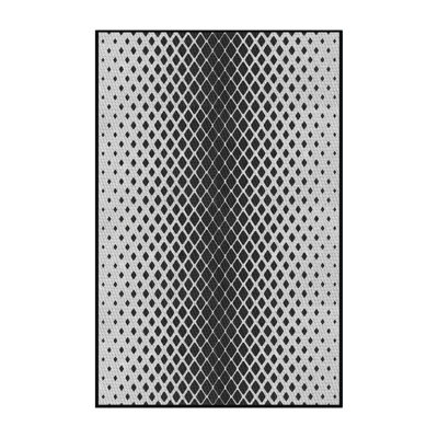 Tapis gris / noir Power Loom