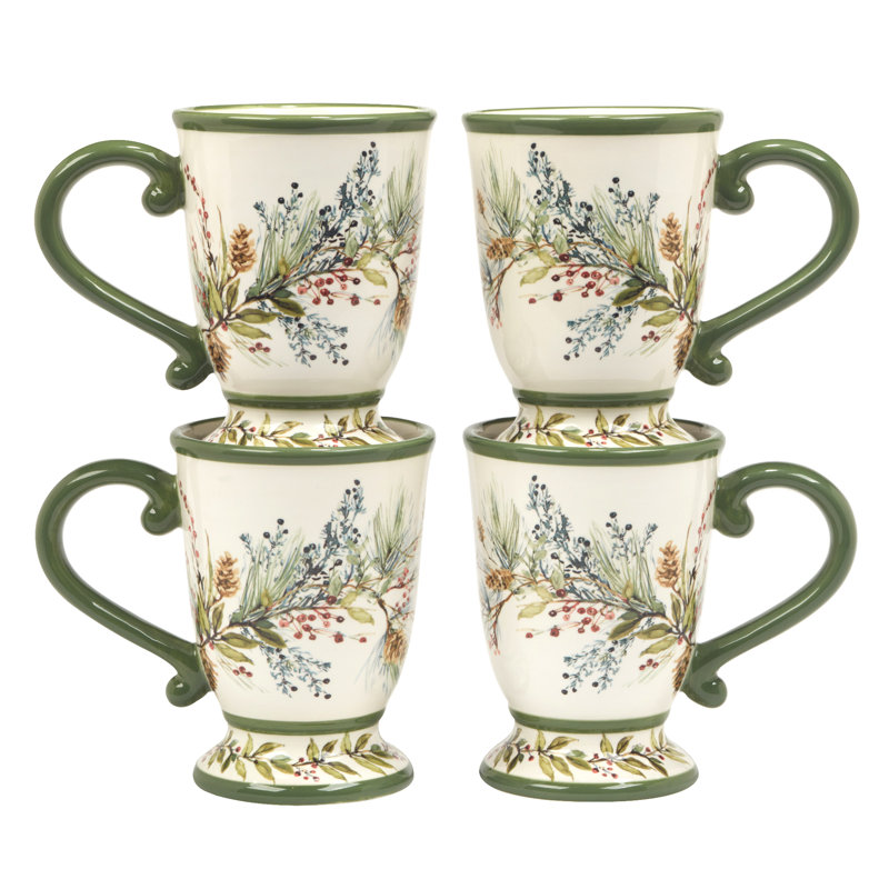 Ensemble de 4 tasses 18 oz Winters Forest