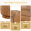 Fauteuil pivotant tonneau à base de bois-2107700668