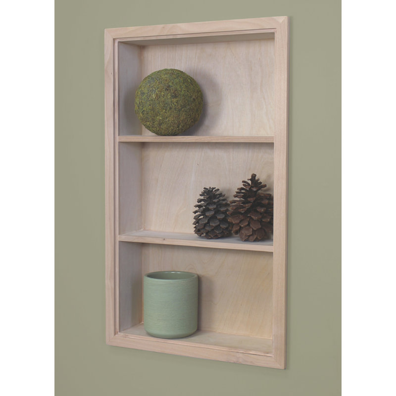 14x24 Recessed Sloane Wall Niche, Unfinished Plain Back