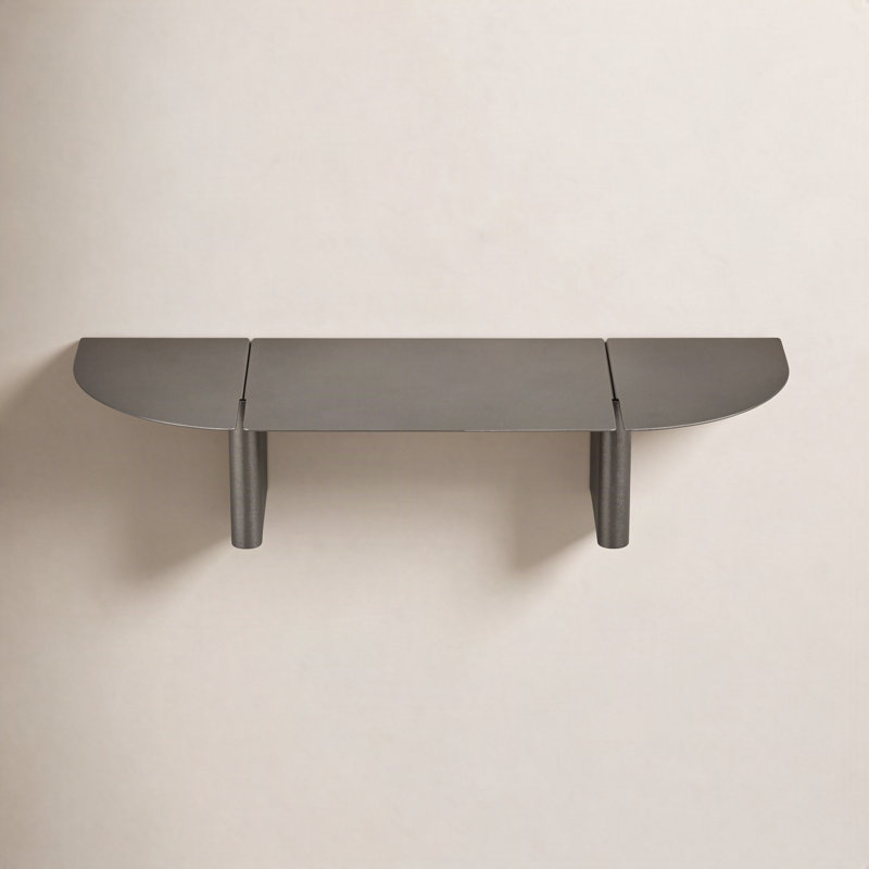 Oru Stainless Steel Floating Shelf, Burnt Metal Finish