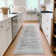 Machine Washable Medallion Floral Area Rug(Grey)