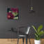 Art mural en verre épique «Bourgogne Bourgogne 2» par Heidi Kuntz, 24 po x 24 po-49885786