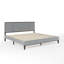 Lit plateforme en bois avec base tapissier Martha Stewart Jett-97967479-97967480