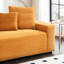 104,4 pouces de velours côtelé orange 4, 4 taies d'oreiller amovibles, teintées - pour le divertissement à la maison avec coussins décoratifs-63532851