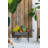 24.4X12.6X15.4" Rustic Black Trolley Cart Plant Stand, Planter