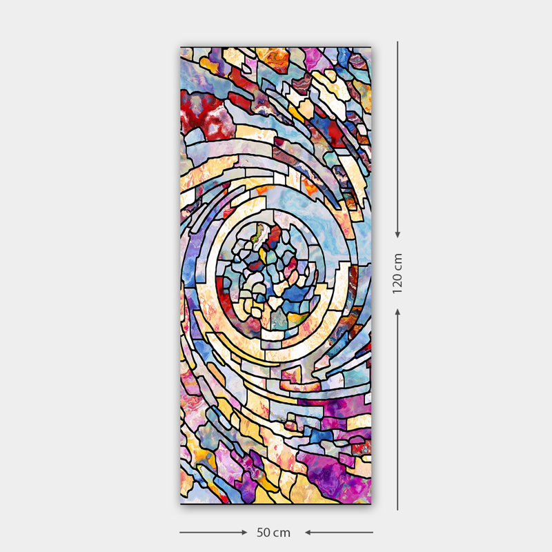 Superbe peinture sur toile décorative de 19,7 po x 47,2 po | 100% toile, cadre 100% bois (épaisseur: 1,2 po) | Idéal pour le salon, la chambre à coucher et le bureau | Couleurs éclatantes et conception unique