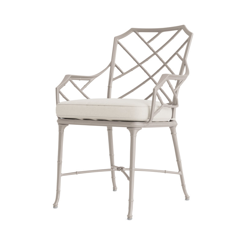 Calcutta Outdoor Dining Chair, Fusion Natural, Dove Smooth