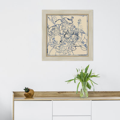 Indigo, croquis floraux par Megan Meagher - cadre photo