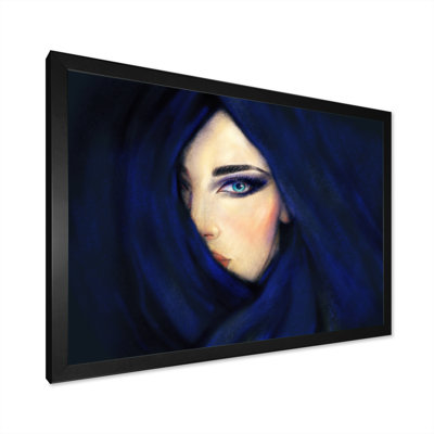 " Blue Fashion Woman Illustration "
