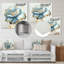 Chic chic fleur bleue III - décoration murale florale et botanique en métal-87831125