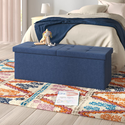 Polyester Upholstered Storage Bench