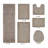 Moriceau 100% Cotton Tufted Premium 6 Piece Bath Rug Set Machine Washable Reversible Ultra Soft & Absorbent Bathroom Rugs-71056322