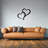 Decorative Interlocking Heart Metal Wall Décor-490848583