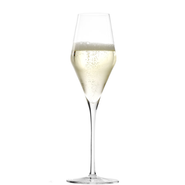 LAV Champagne Glasses 6-Piece, 7.5 Ounce Champagne Flutes for Weddings &  Special Events and Occasions, Lead-Free Mimosa Glass Set