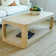 Modern Rounded Rectangular Coffee Table With Shelf