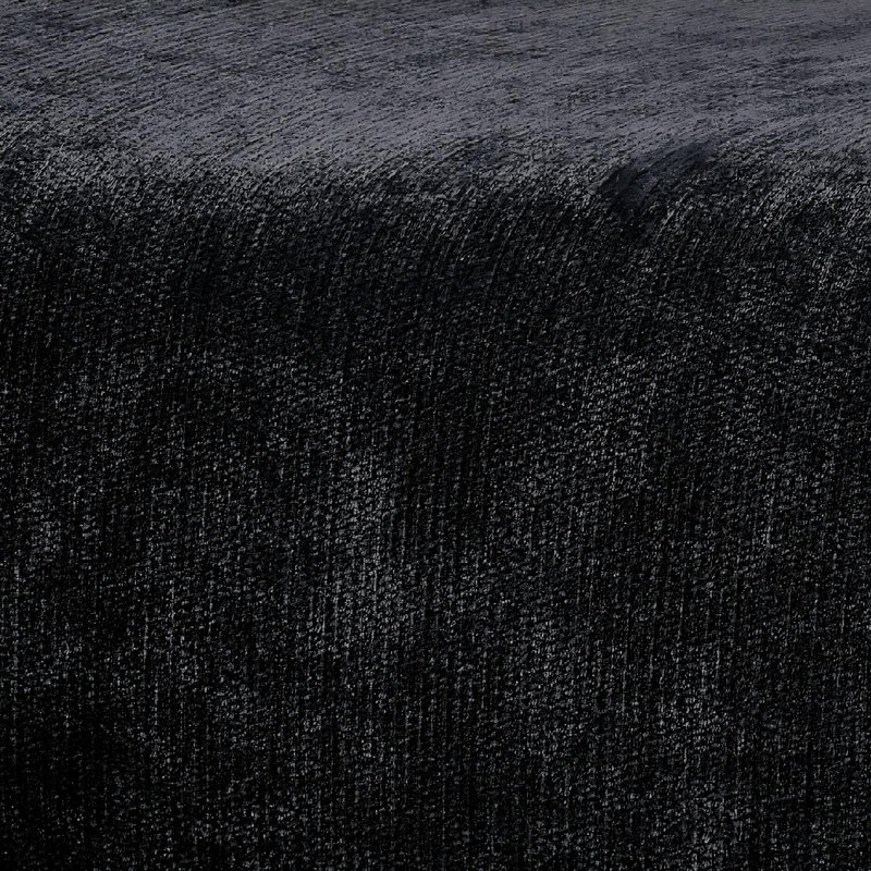 35.5"  Upholstered Modular Compression Ottoman, Black