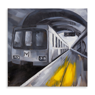 Subway Livingroom Train Tablecloth - Indoor Outdoor Decor