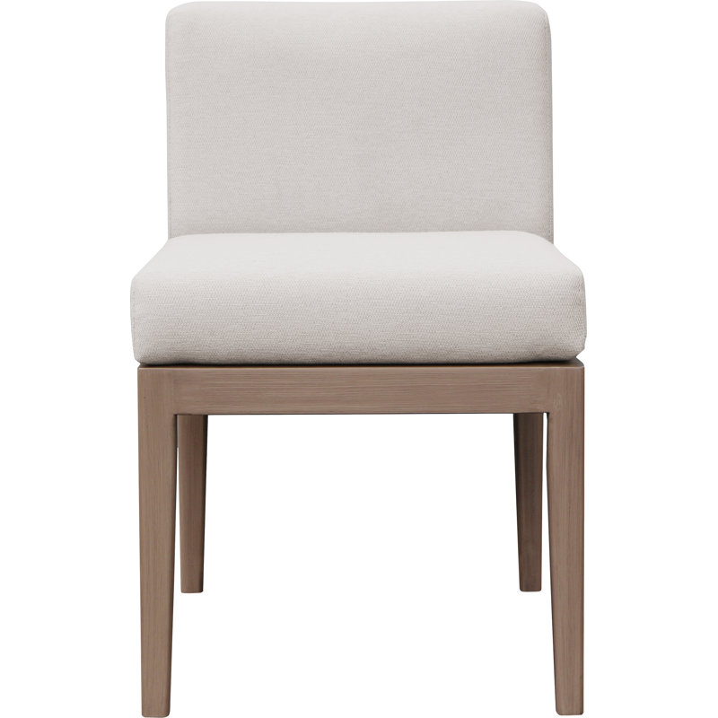 Chaise d'appoint de salle à manger d'extérieur Solace, Crème