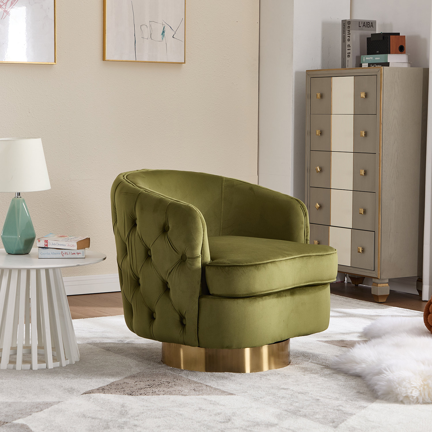 Mercer41 Fauteuil demi-tonneau Luxury et Commentaires - Wayfair Canada